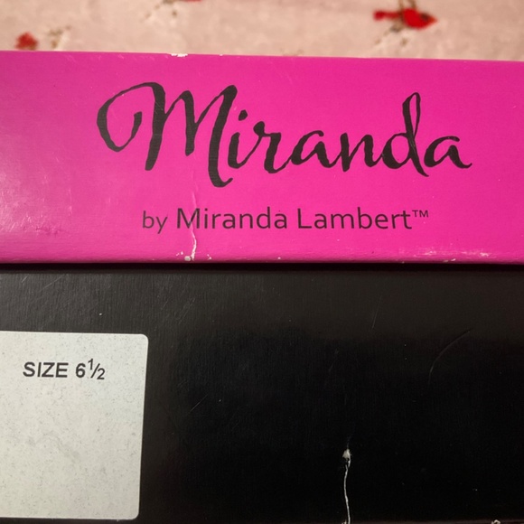 NIB Miranda Lambert Black wedge sandal Size 6 1/2 4.25” heel Back zip Gladiator - Picture 3 of 13